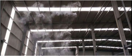 山西长治兴宝钢铁公司安装高压喷雾降尘系统