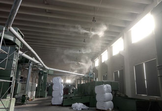 西安纺织集团纺织厂加湿—高压微雾加湿系统